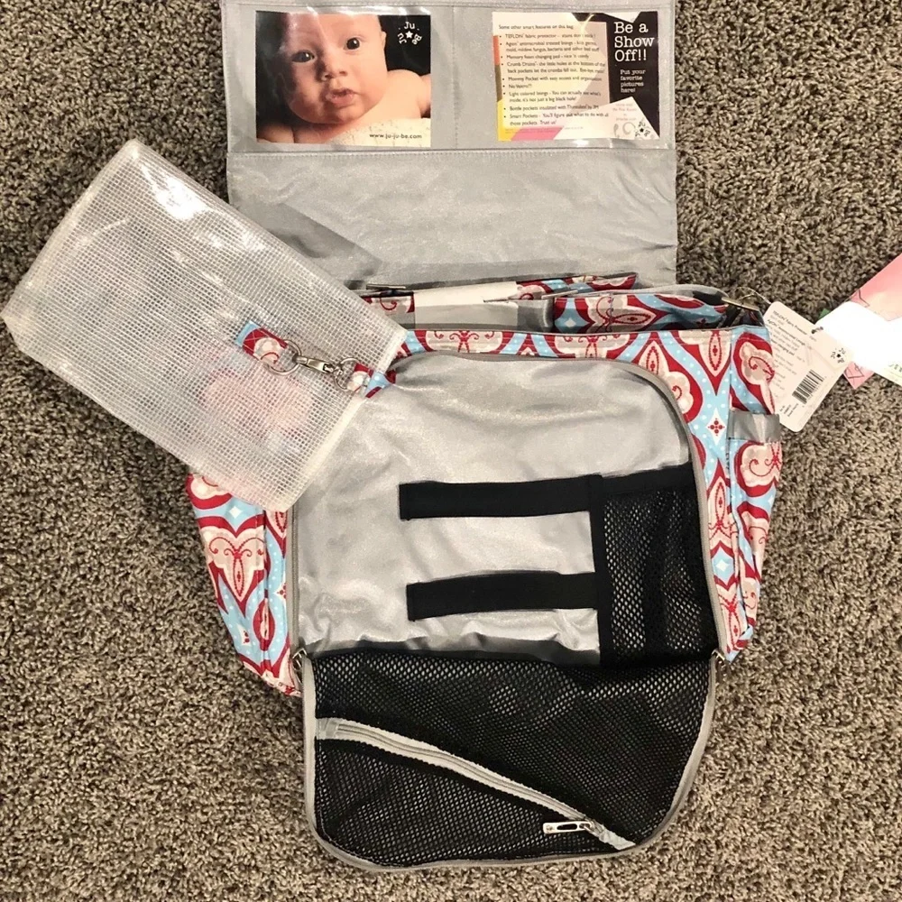 Ju-Ju-Be Be All Diaper Bag in Sweet Hearts print