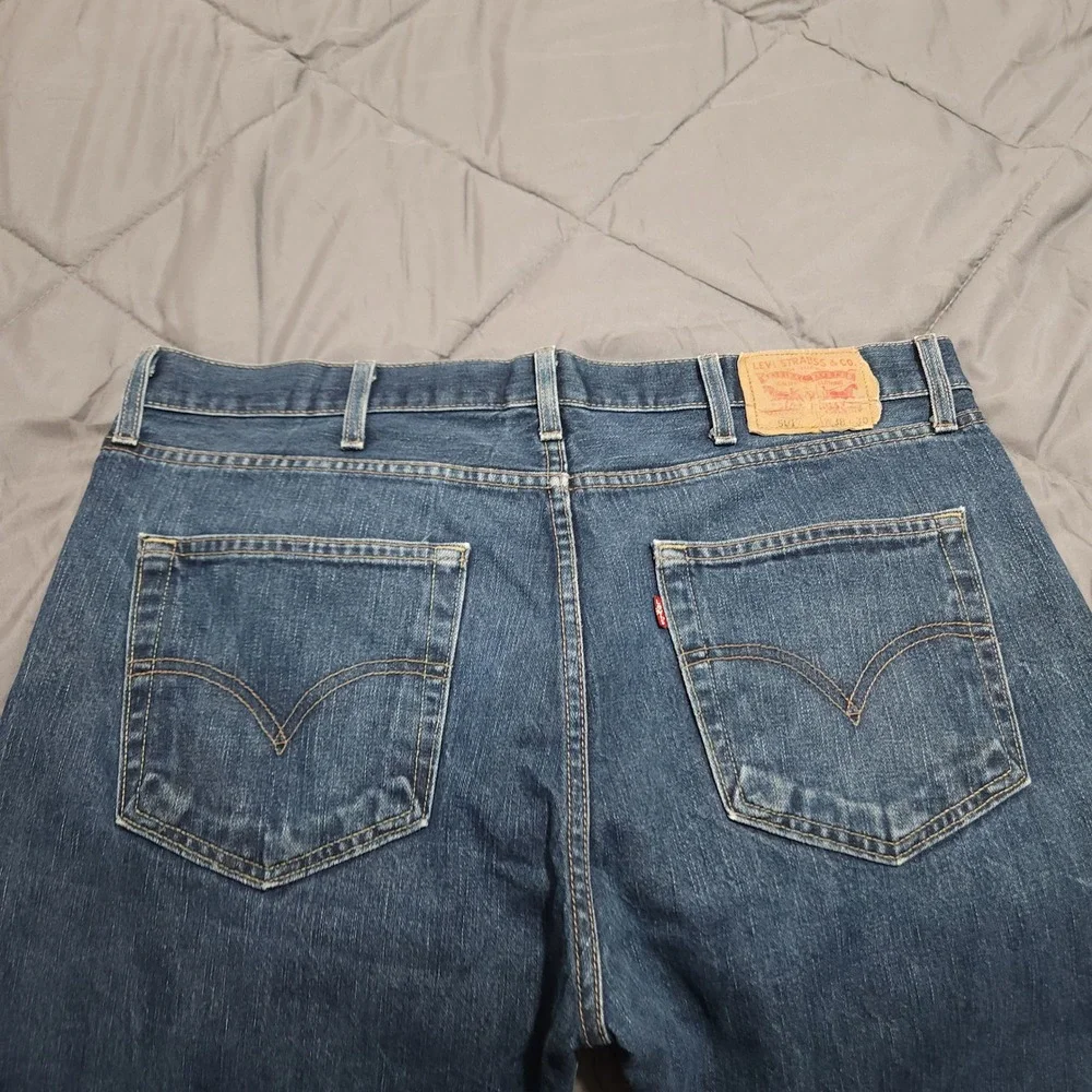 Levi's‎ 501 Jeans Men's 38x30 High Rise Button Fly Blue Denim 100% Cotton