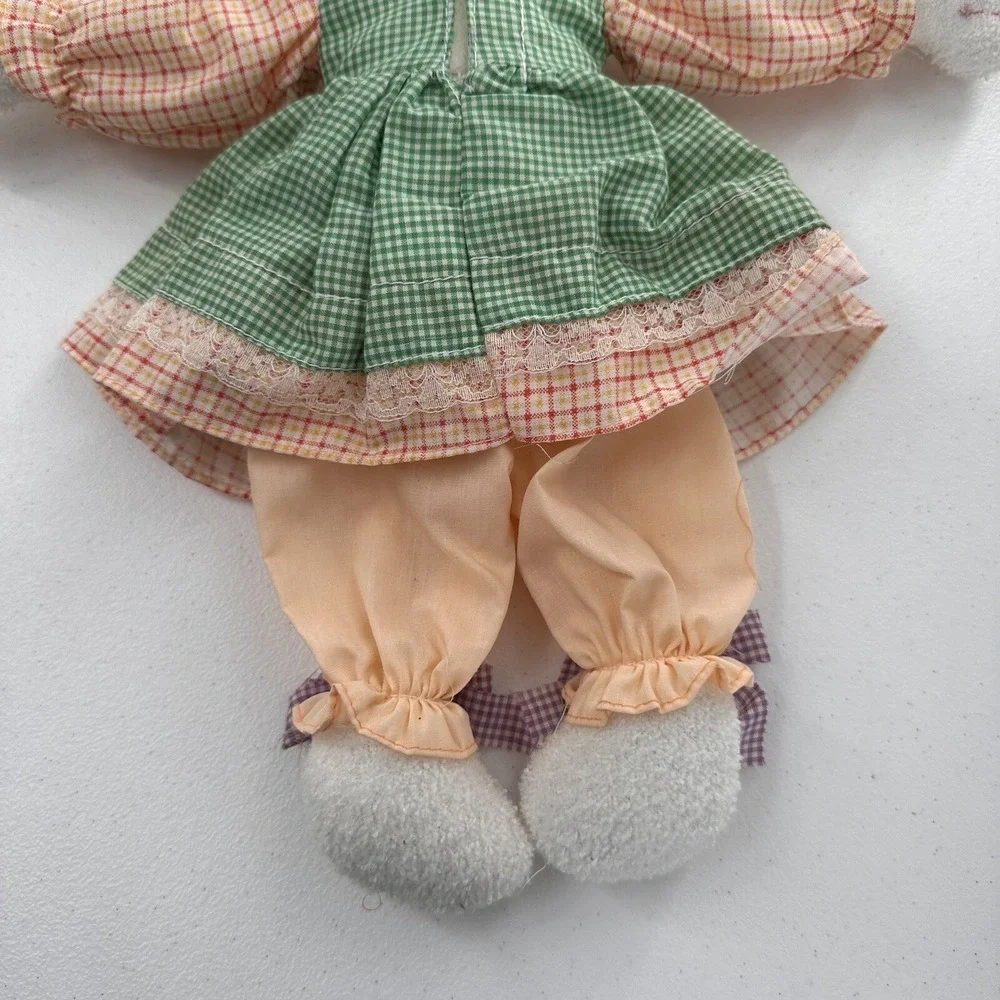 Vintage Plush‎ Easter Bunny Rabbit Spring Door Wreath Wall Hanging Decor 18
