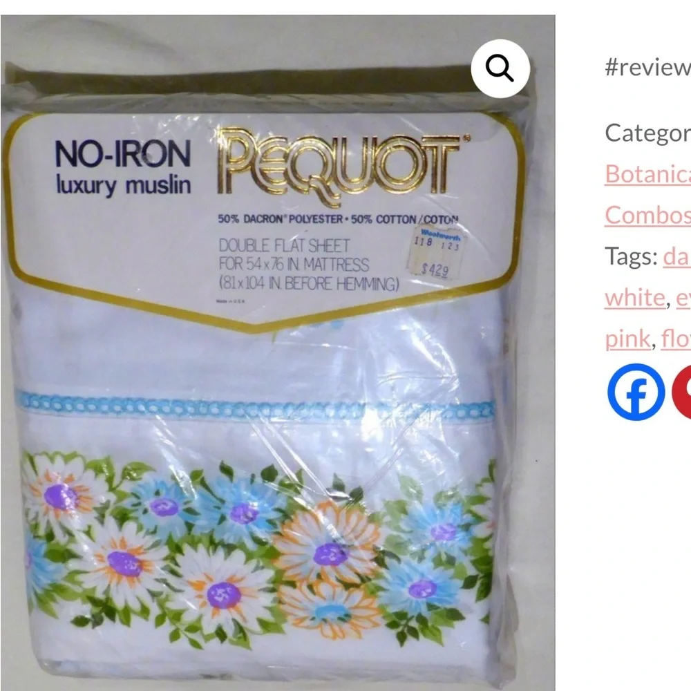 Pequot vintage cotton