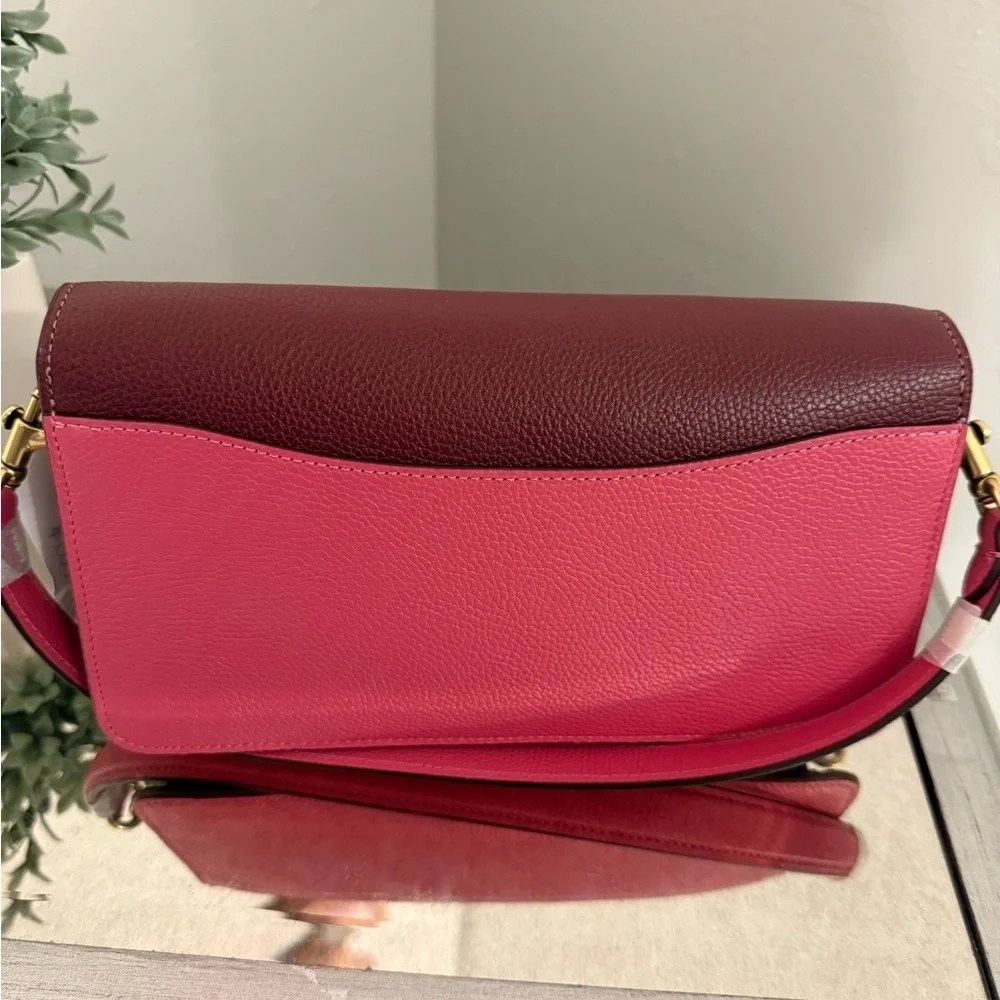 Coach Taby 26 Color-Block Leather Shoulder Bag