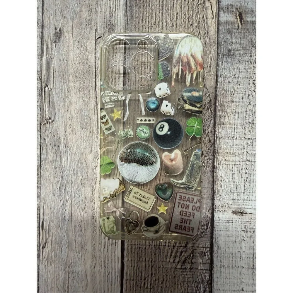 iPhone 14 Pro Max Case Graphic Lucky Cowgirl Disco Love Coquette Flower Girly