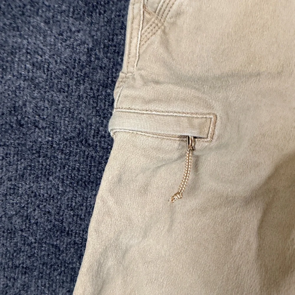 Weatherproof Vintage Flex Utility Pants Mens 34x29 Beige Cotton Relaxed‎ Fit
