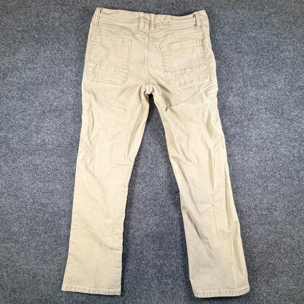 Weatherproof Vintage Flex Utility Pants Mens 34x29 Beige Cotton Relaxed‎ Fit