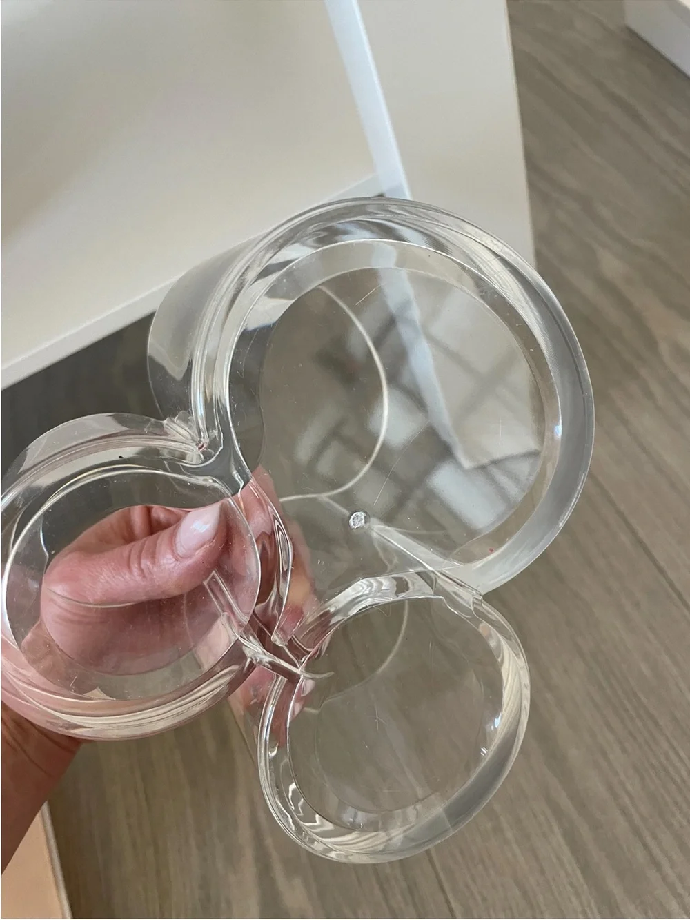 Clear Acrylic Makeup Brush & Cosmetic Holder - Transparent