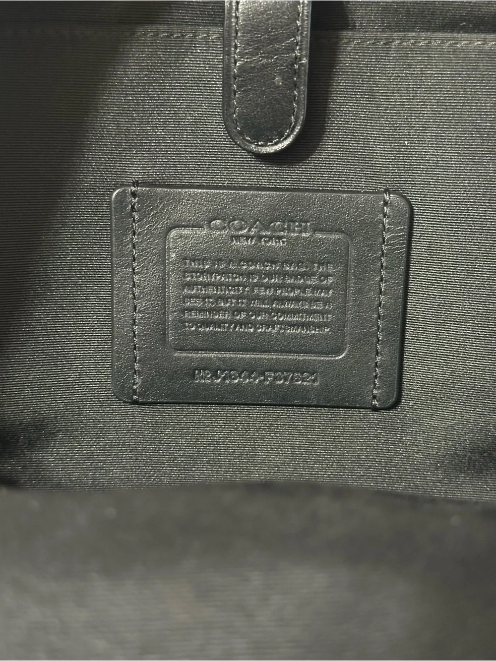 Coach interchangeable pocket
