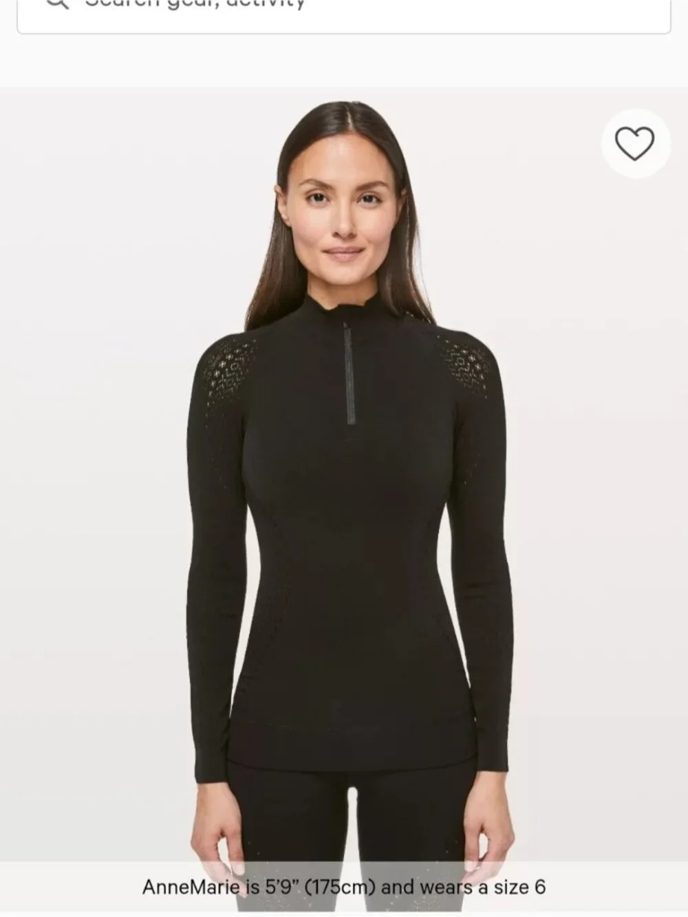 Lululemon Reveal 1/2 Zip *Mindful Motion In Black