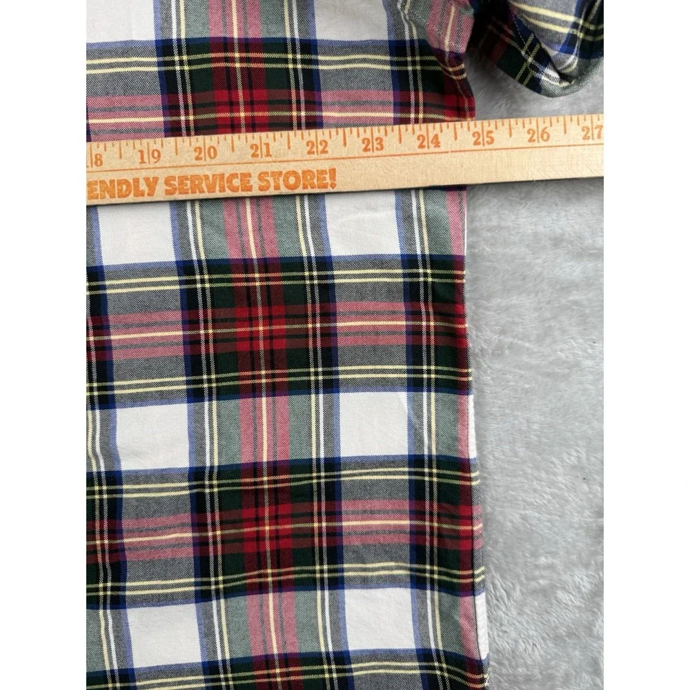 Polo Ralph Lauren Classic Fit XL Plaid Button Down Shirt Red Green White