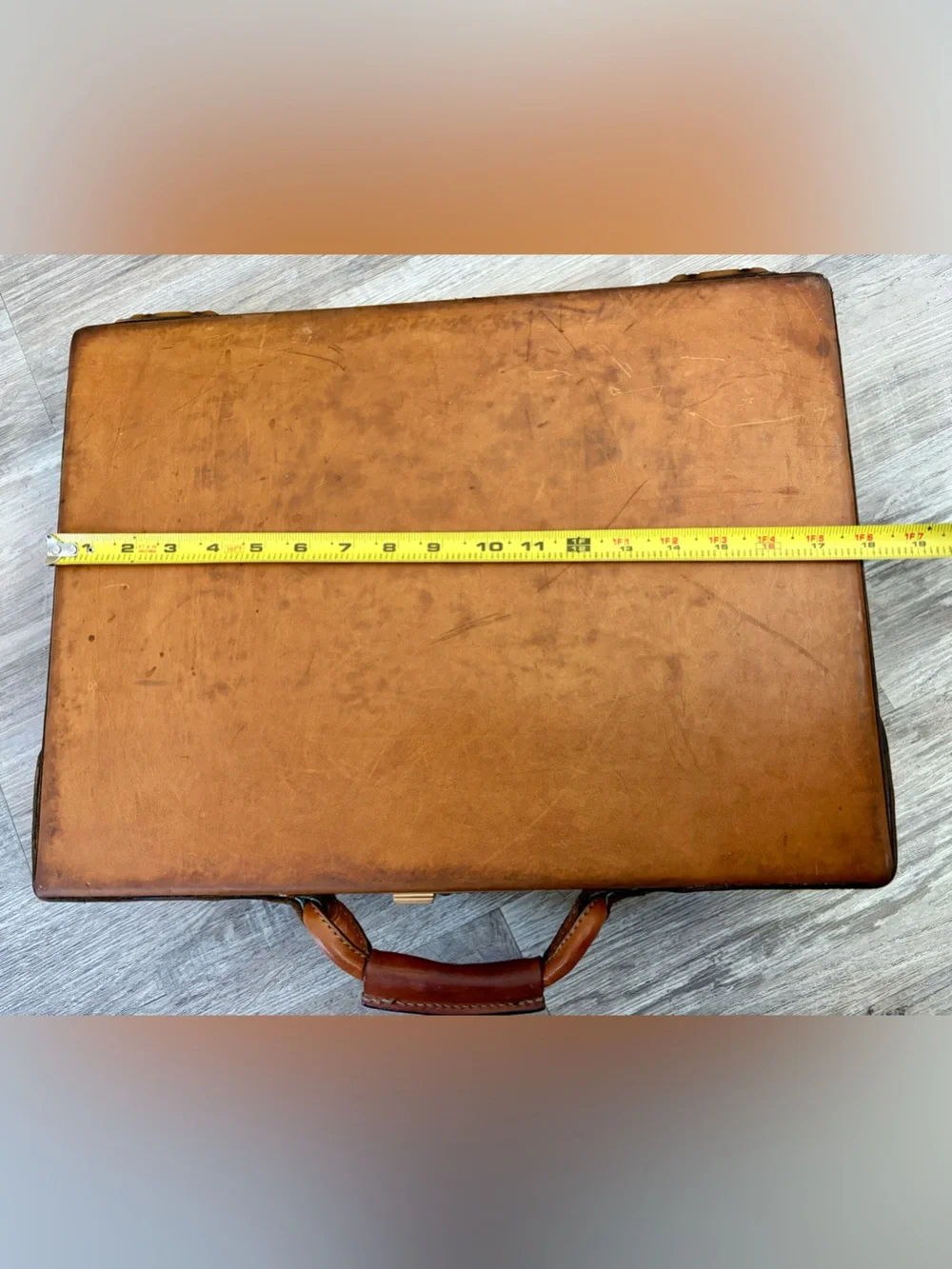 Vintage 1980s Hartmann Belting Leather Briefcase