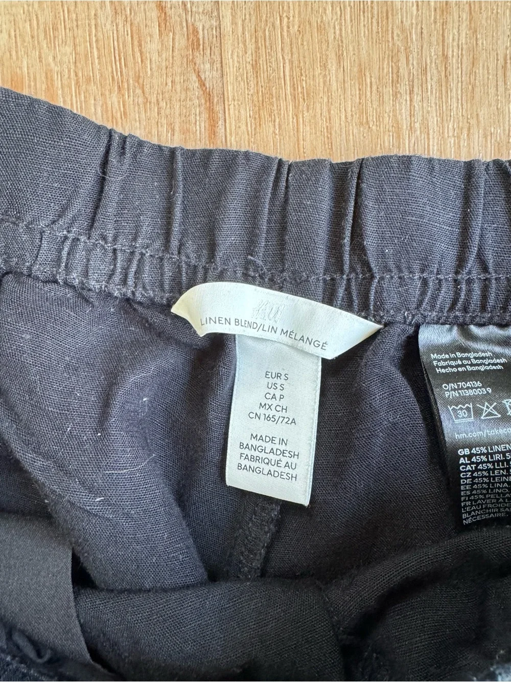 H&M black wide