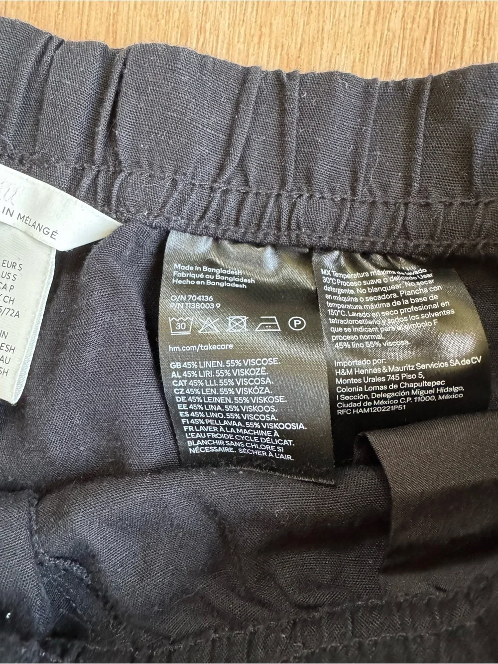 H&M black wide