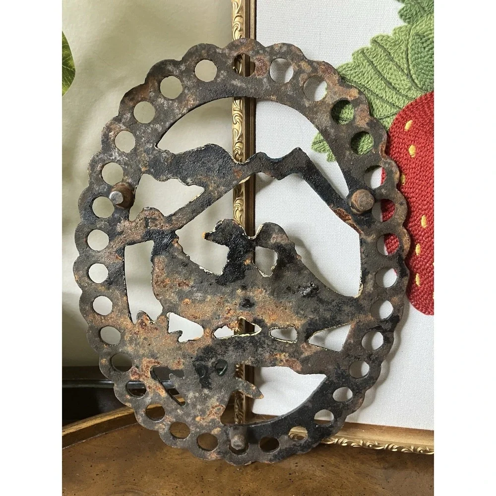 Vintage Cast Iron Goose Duck Trivet Wall Plaque Farmhouse Country Cottagecore