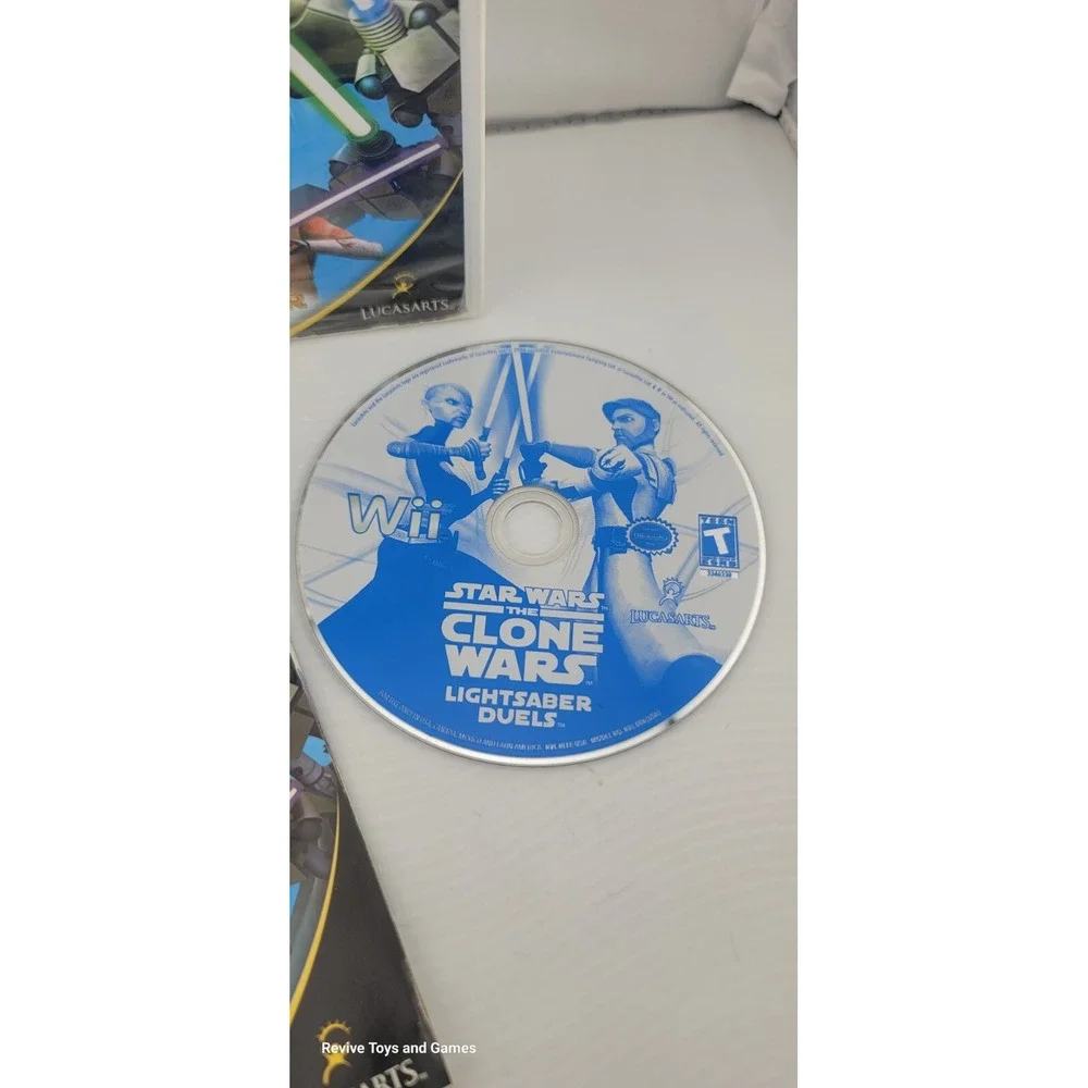Star Wars The Clone Wars Lightsaber Duels Nintendo Wii, 2008 CIB Complete Tested
