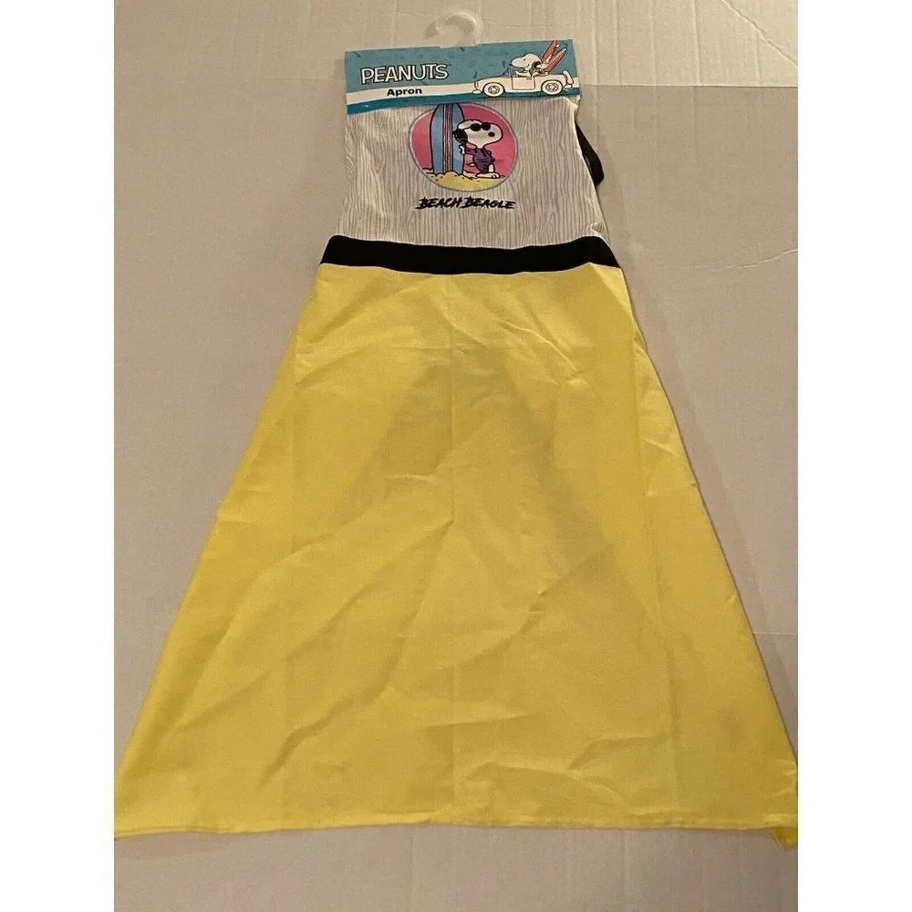 ‎Peanuts SNOOPY Beach Beagle Kitchen Apron Surf