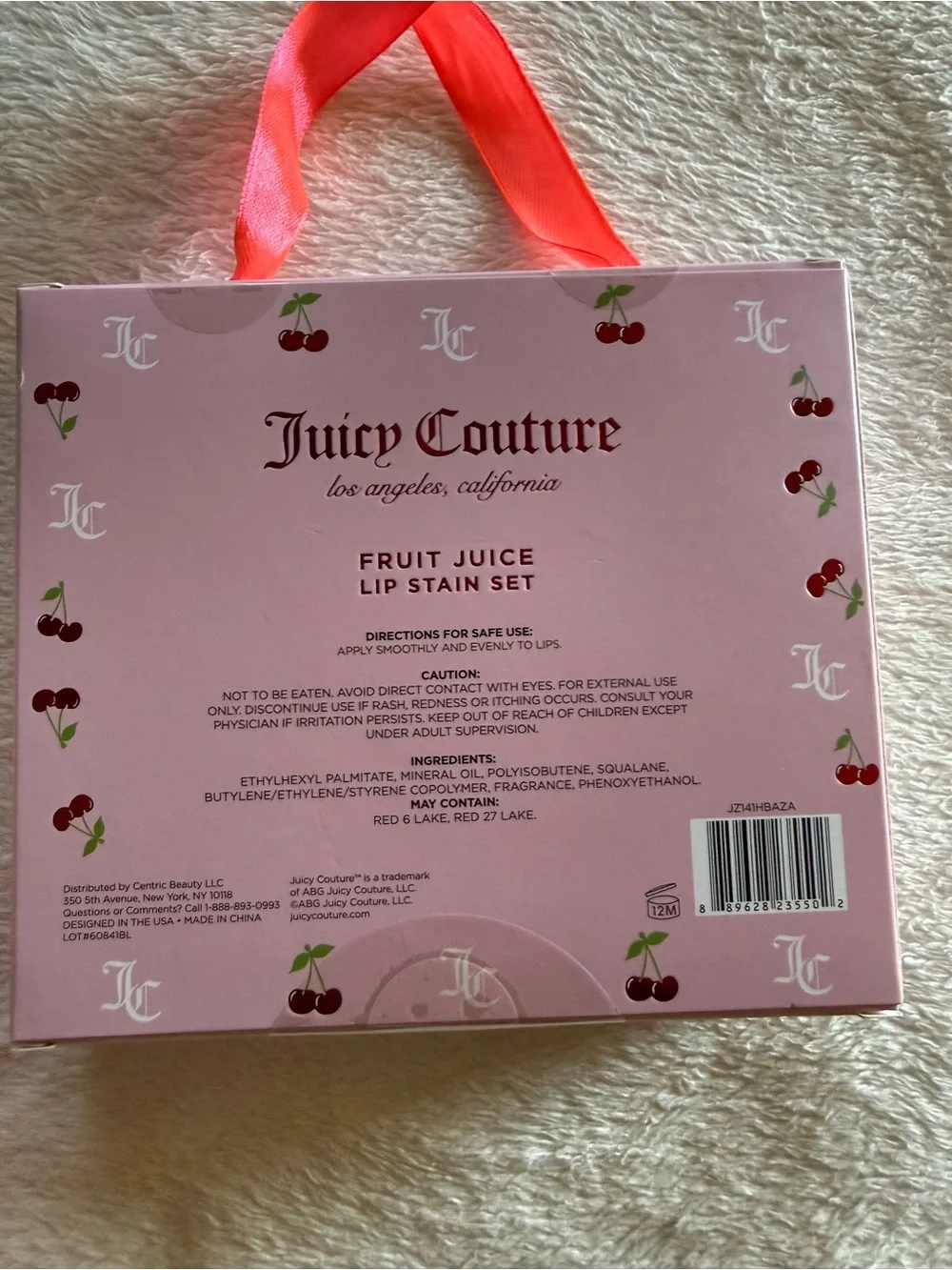 JUICY COUTURE LIP TINT 🍒 W CHARMS FRUIT JUICE LIP STAIN W Measuring Cups