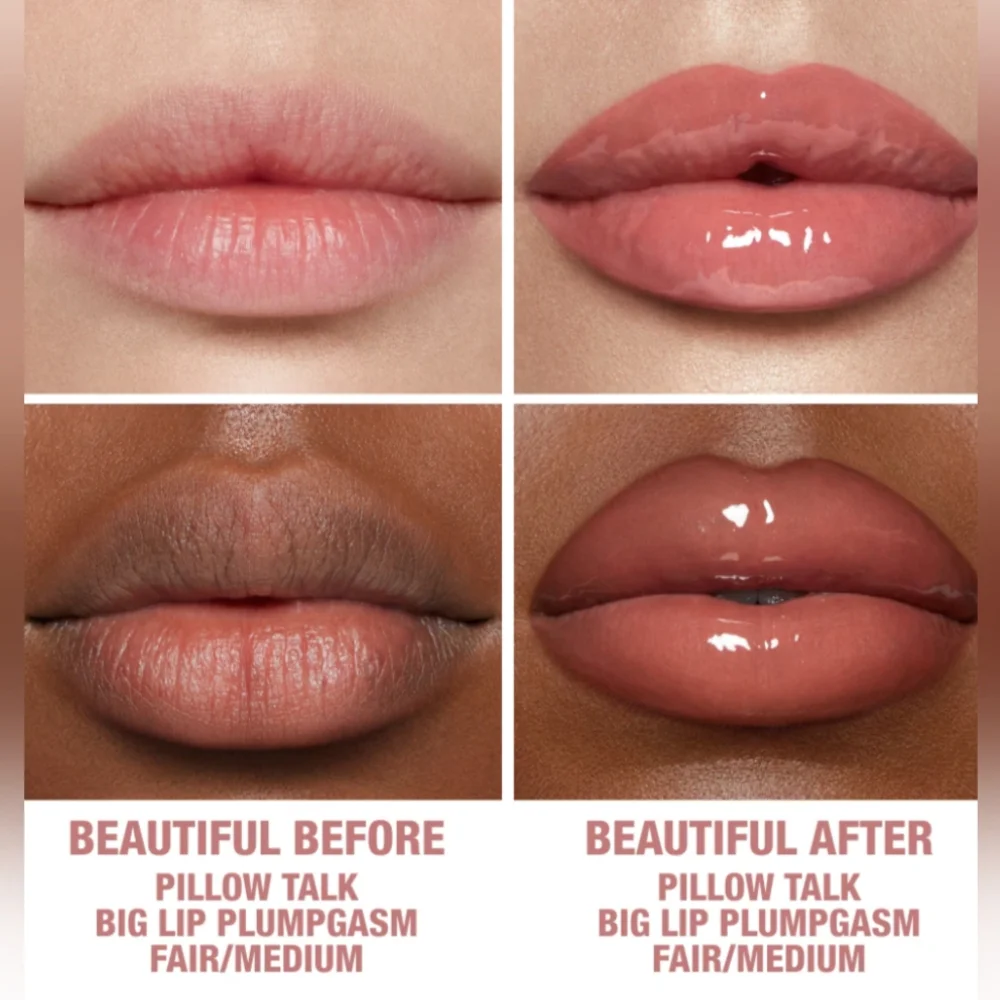 New!!!!Charlotte Tilbury Pillow Talk Big Lip Plumpgasm Plumping Lip:Fair…