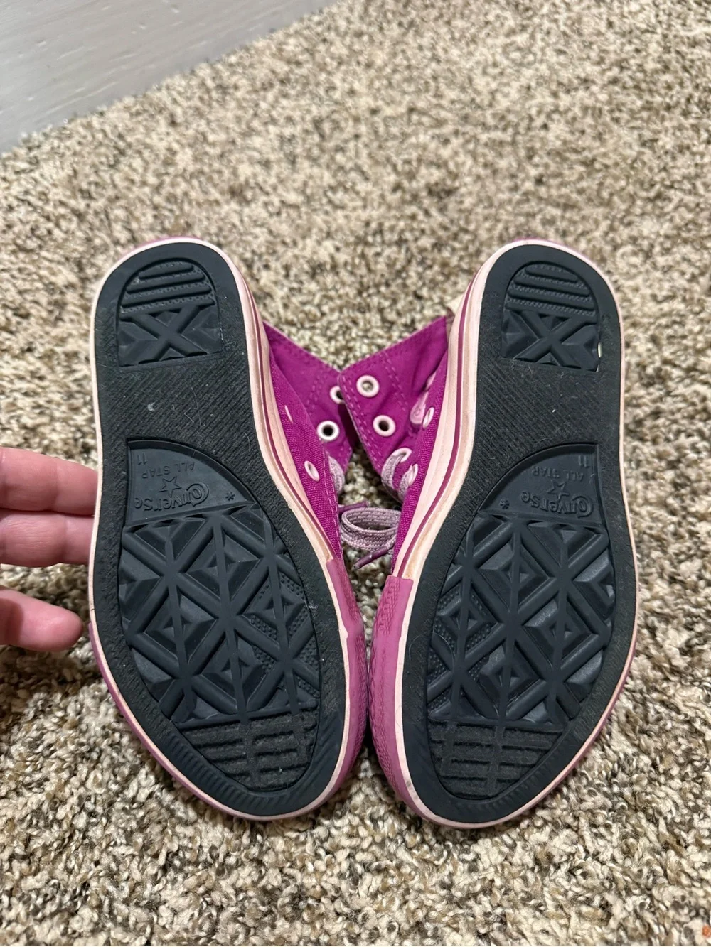 Converse fuchsia outsoles metal