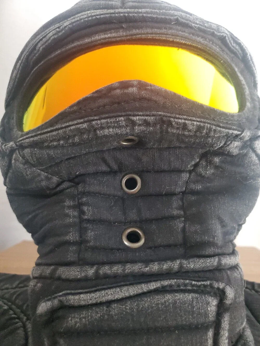 Demobaza Full Cloth Head Mask With Built In Glasses Zipper