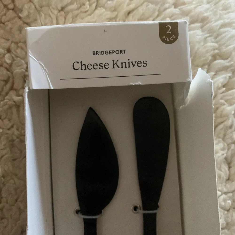 Threshold Bridgeport‎ Black Stylish Cheese Knives