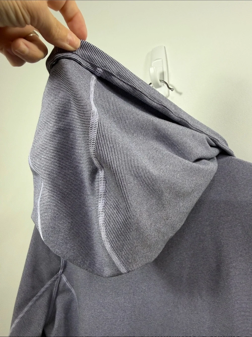 Lululemon Stride Full zip jacket purple stripes size 12