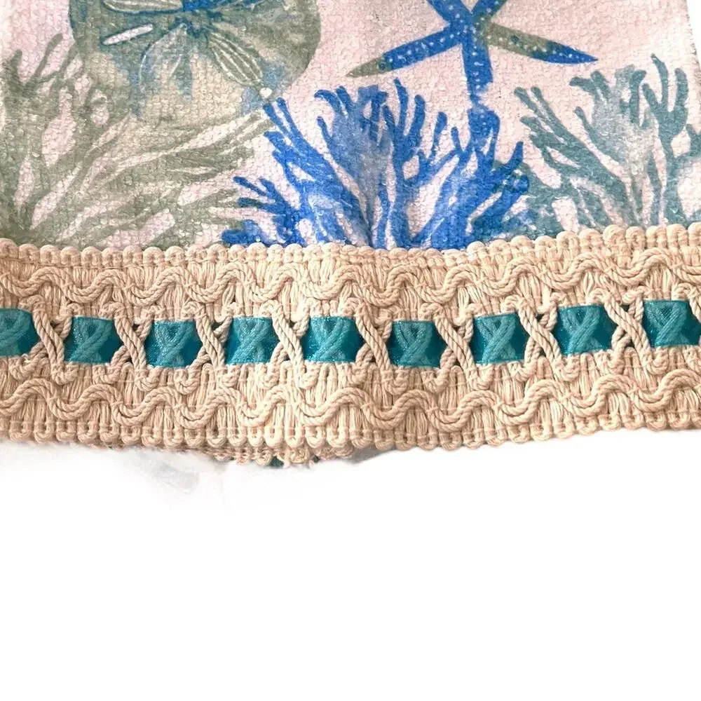 Handmade Sea Sand & Sunshine Beach Themed Hanging Hand Towel Coastal Nautical