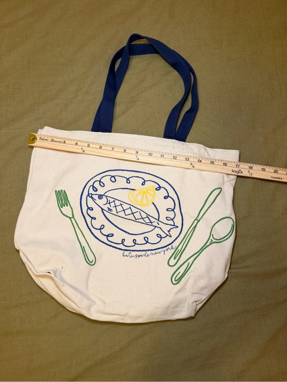 kate spade x target embroidered fish tote