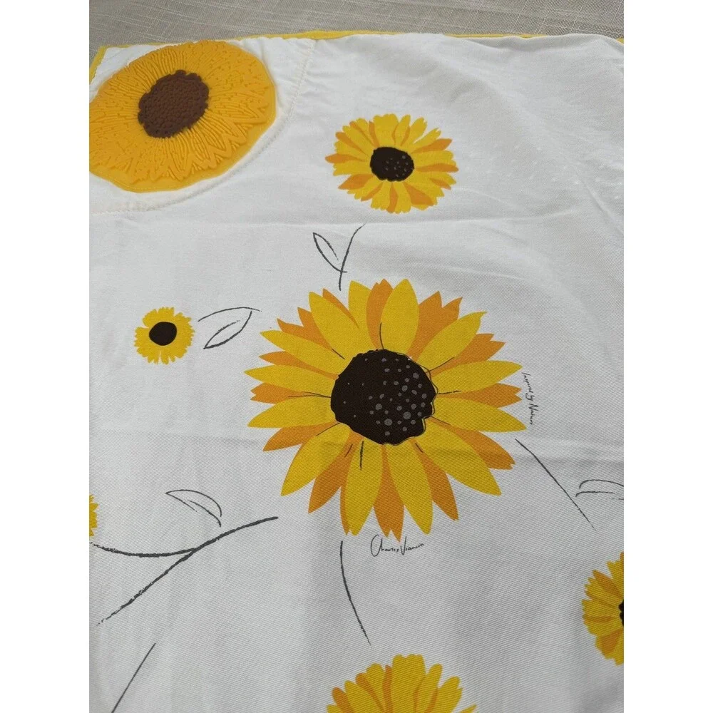 Sunflowers Kitchen Oven Mitt Hand Towel Floral  Silicone Pot Holder