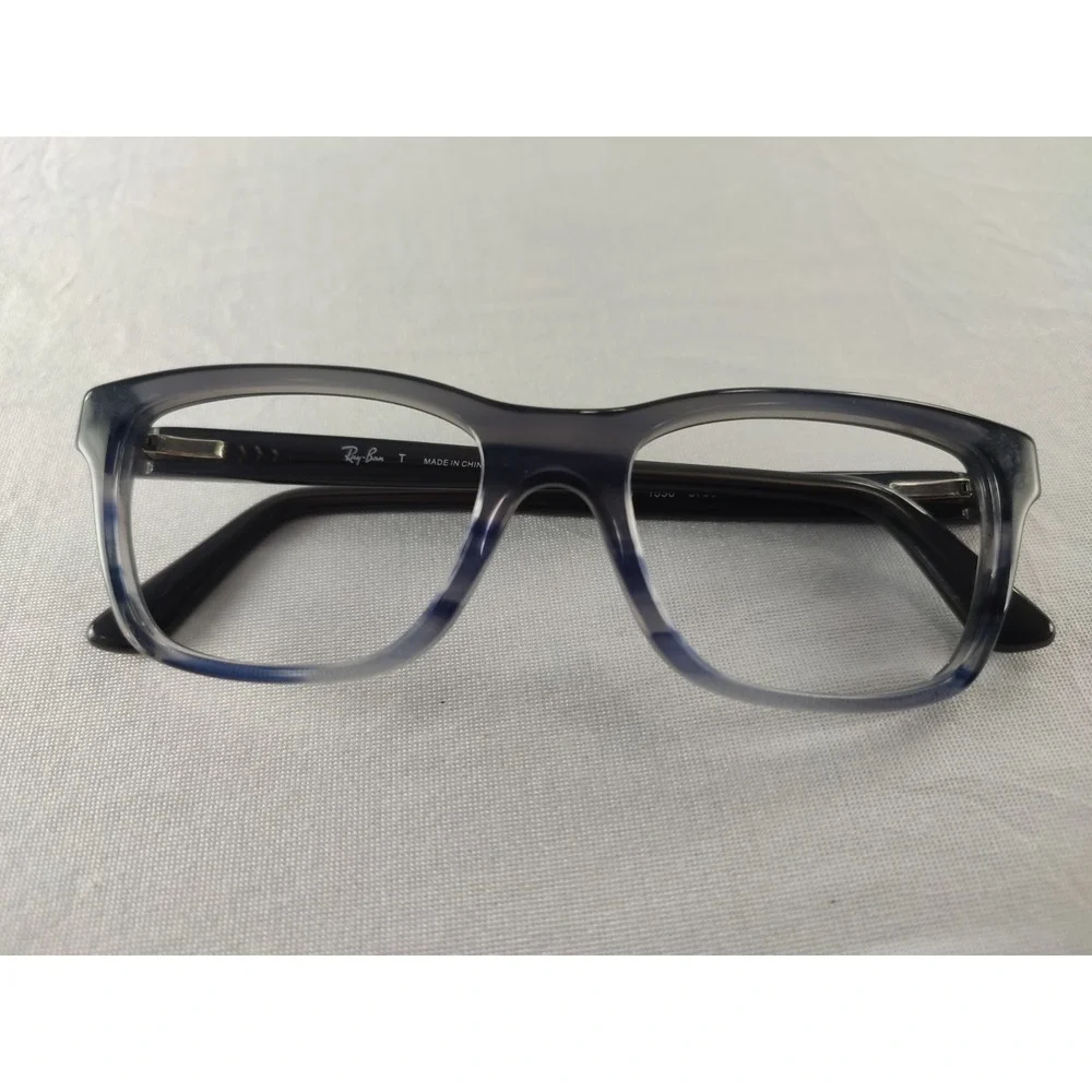 Ray-Ban Junior RB 1536 3730 Grey Blue‎ Striped Eyeglass Frames 48-16-130 Kids
