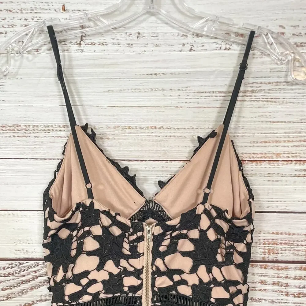 Aqua black lace