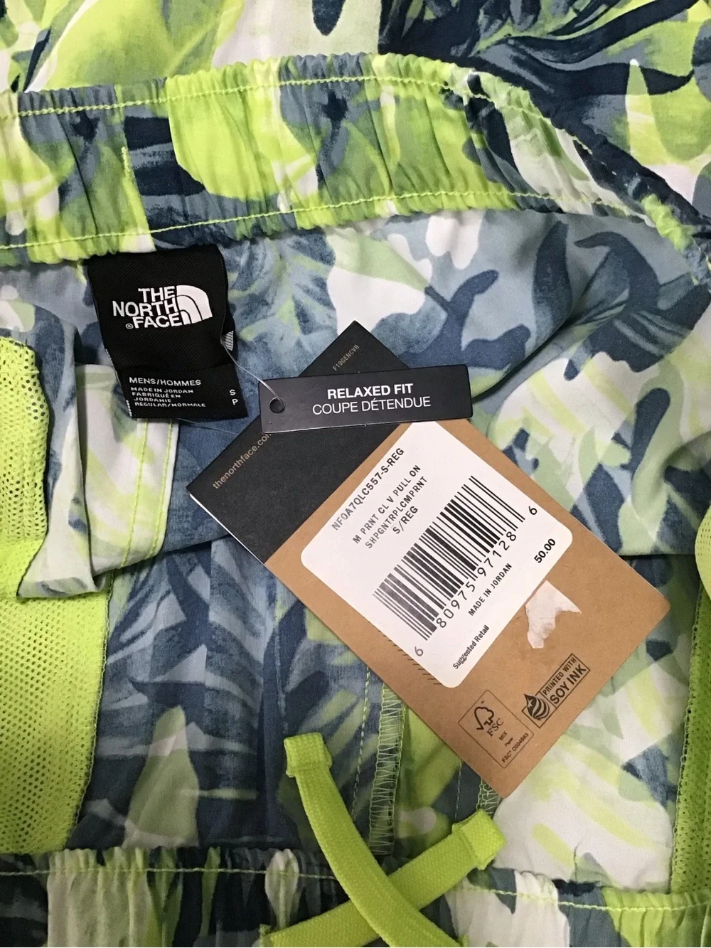 The North Face slash hand