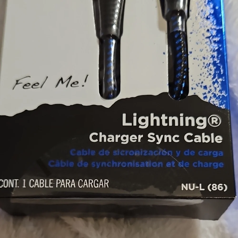 Blue Lightning Charger Sync Cable - 6ft