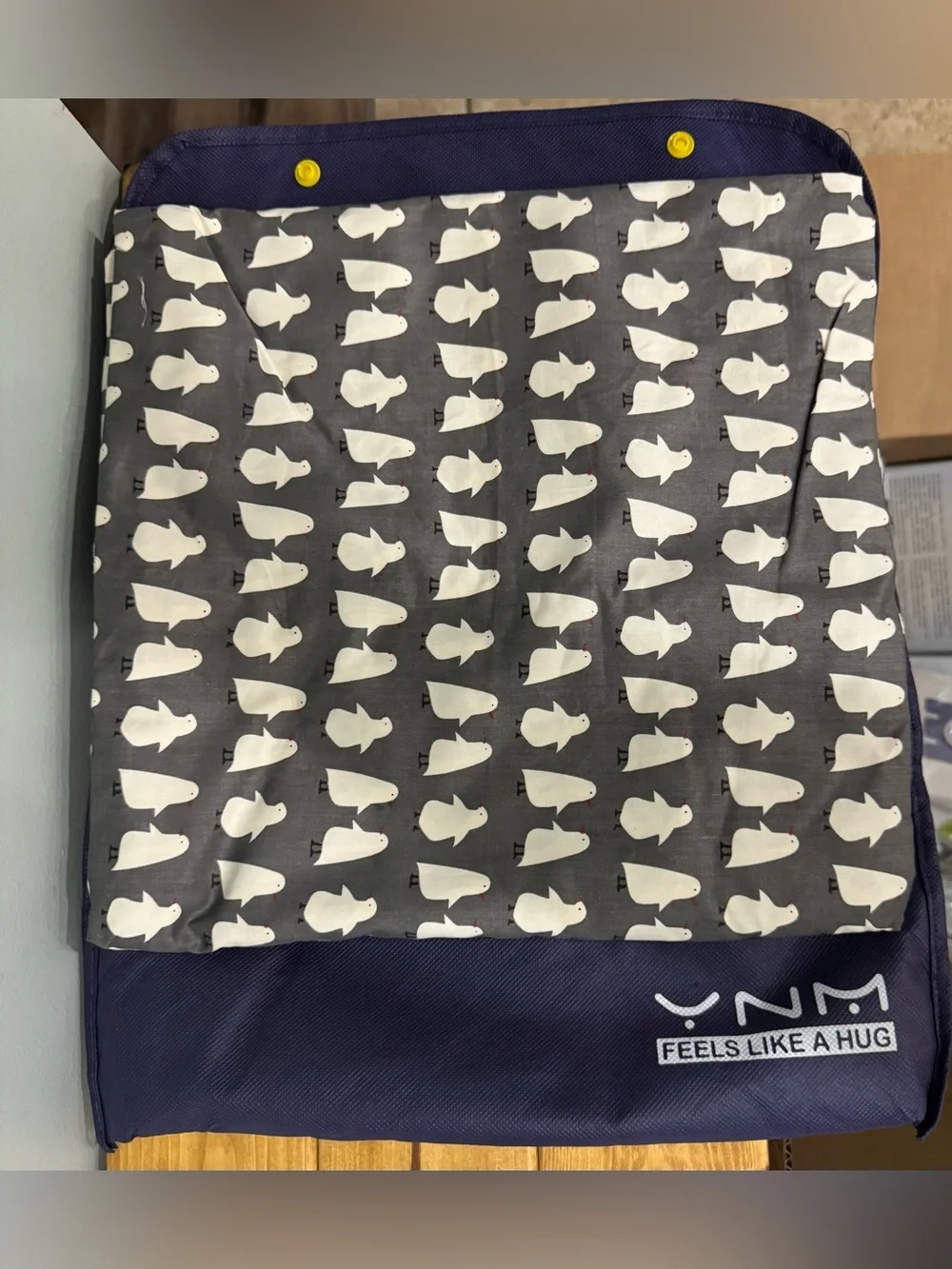 YnM Cotton Duvet Cover for Weighted Blankets (Penguin, 36
