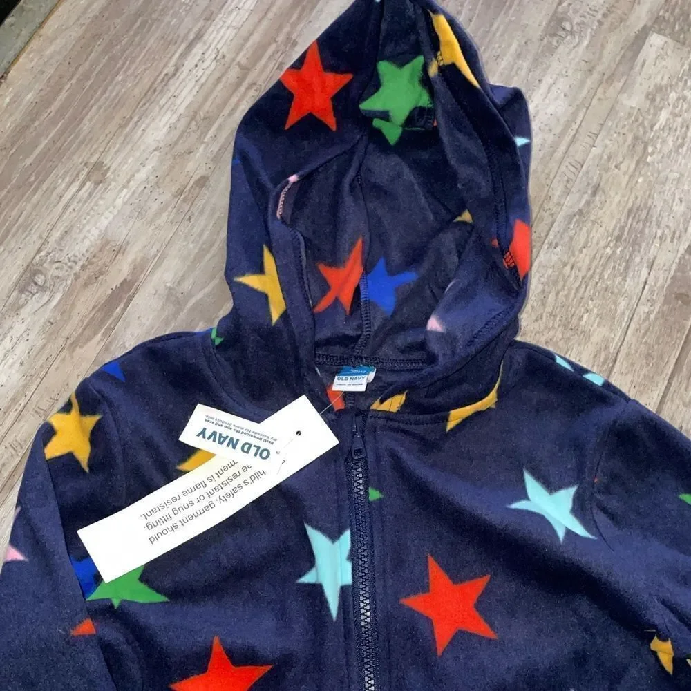 Old navy unisex stars one pice hoodie Jammie’s