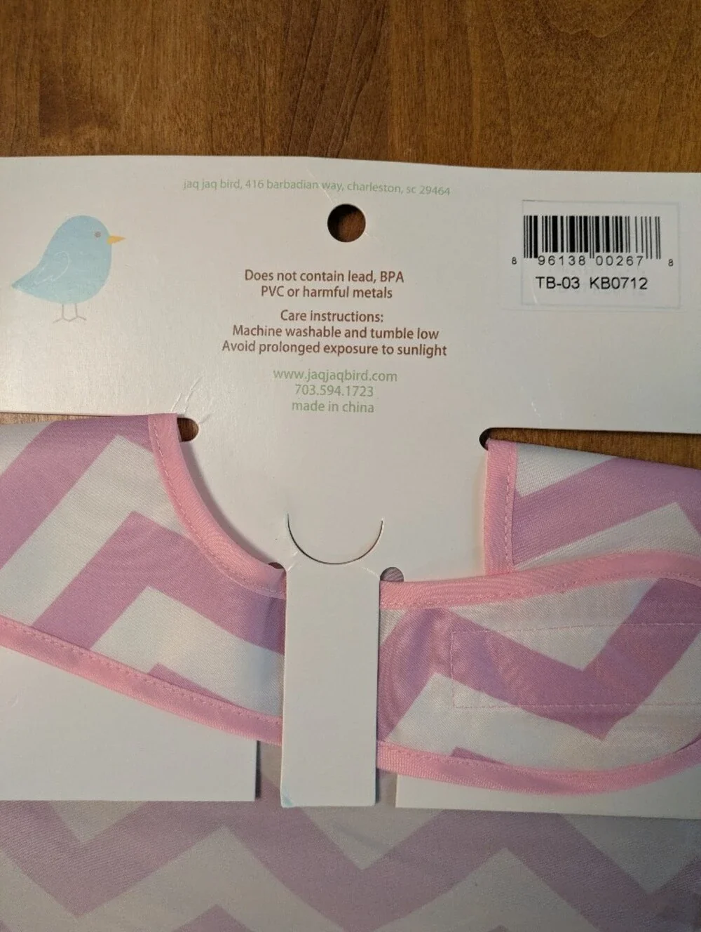 Jaq Jaq Bird pink chevron