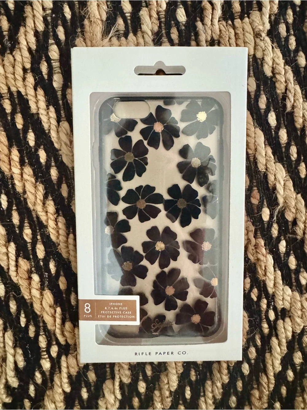 Rifle Paper Co. + Sonix Black & Gold Floral iPhone 8, 7, 6, 6s PLUS Case