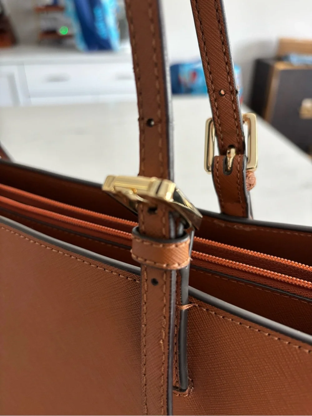 Tory Burch structured saffiano