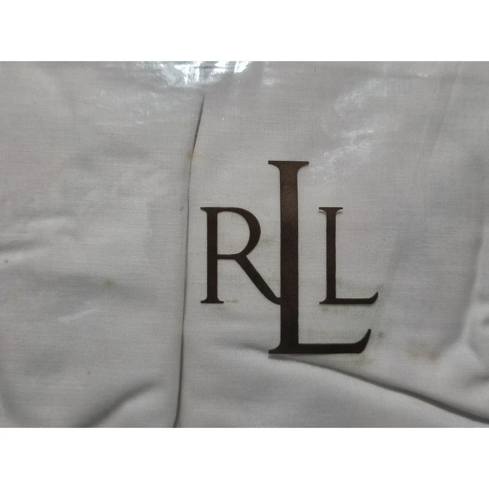 Ralph Lauren KING Bedskirt Jamaica Paisley Coral 100% Cotton New *Read*