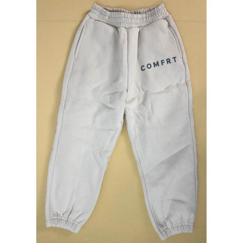NIB Comfrt Kids Tranquil Sweatpants XS Cotton Off-White‎