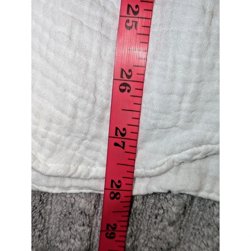 J. Crew Mens White Short Sleeve Button Down Shirt Small‎ Cotton Gauze NWOT