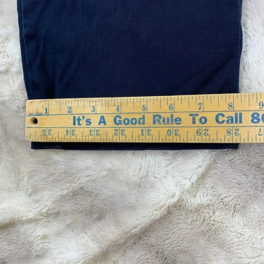 Polo Ralph Lauren Mens Classic Fit Chino Pants‎ Navy Blue 100% Cotton 34x32