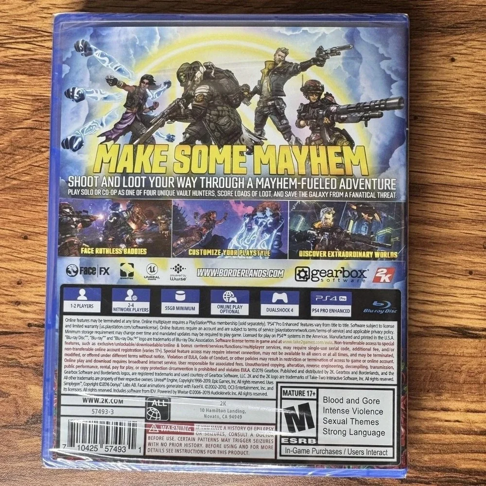 N/A borderlands sony