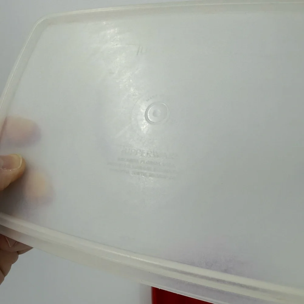 Tupperware container divided craft