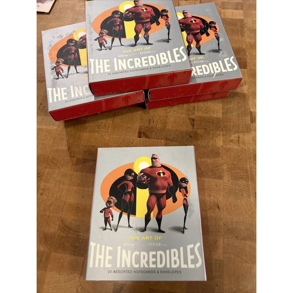 The Art‎ of THE INCREDIBLES - 20 Notecards & Envelopes Set - PIXAR Disney NIB