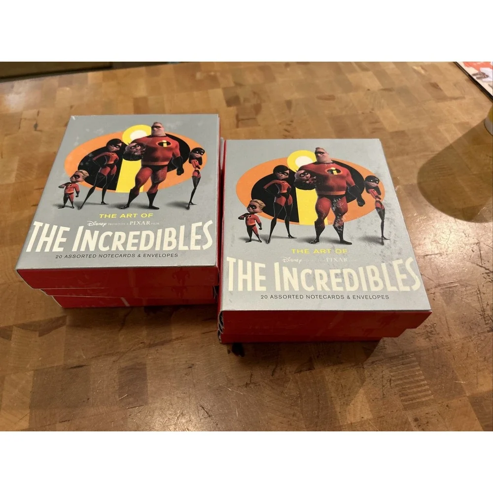 The Art‎ of THE INCREDIBLES - 20 Notecards & Envelopes Set - PIXAR Disney NIB