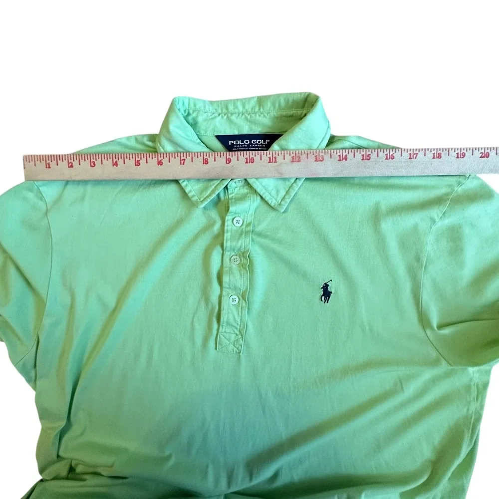 Ralph Lauren‎ Polo Golf Men's L Green Pima Cotton Short Sleeve Polo Shirt