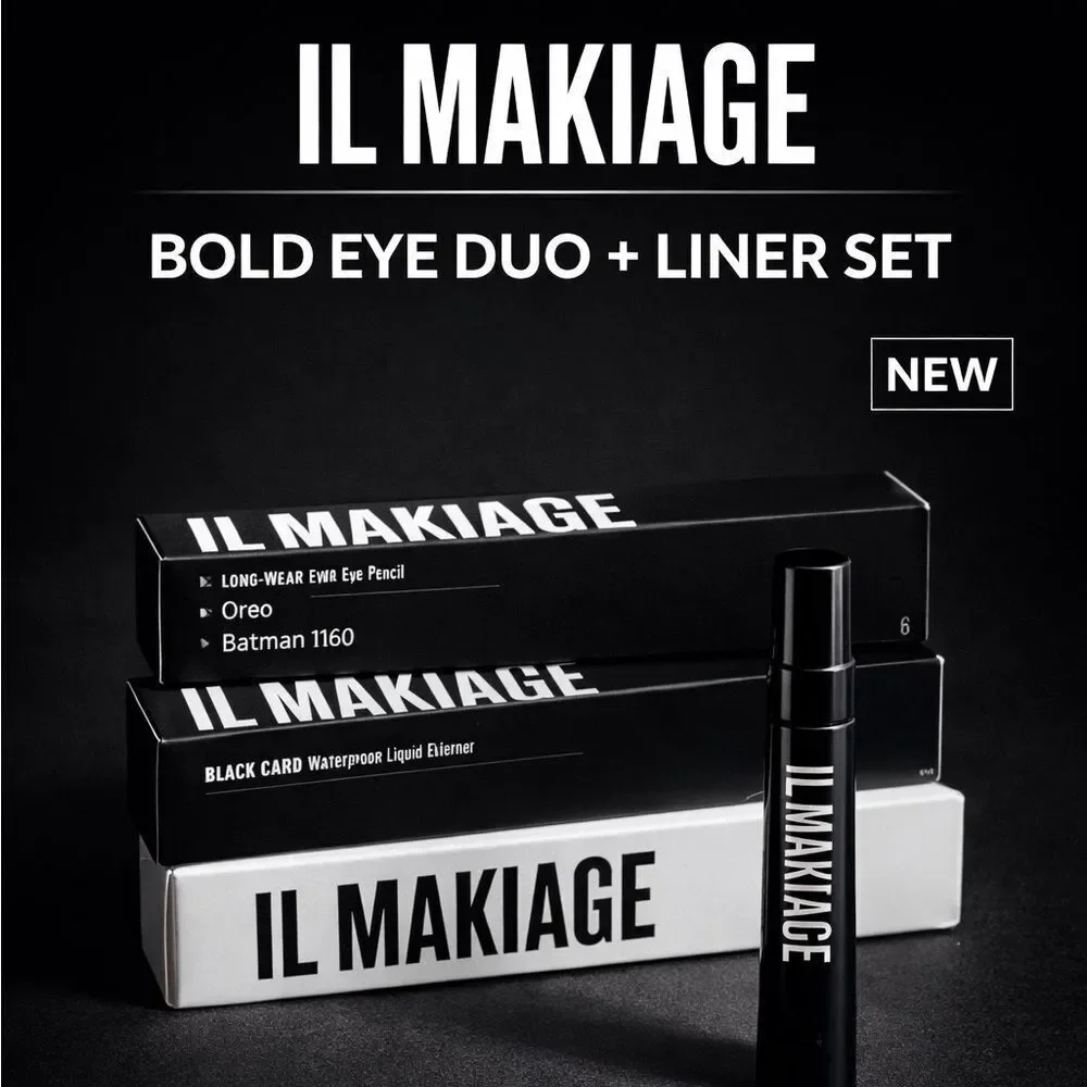 IL MAKIAGE Black Card Eye Pencil and Liner Set