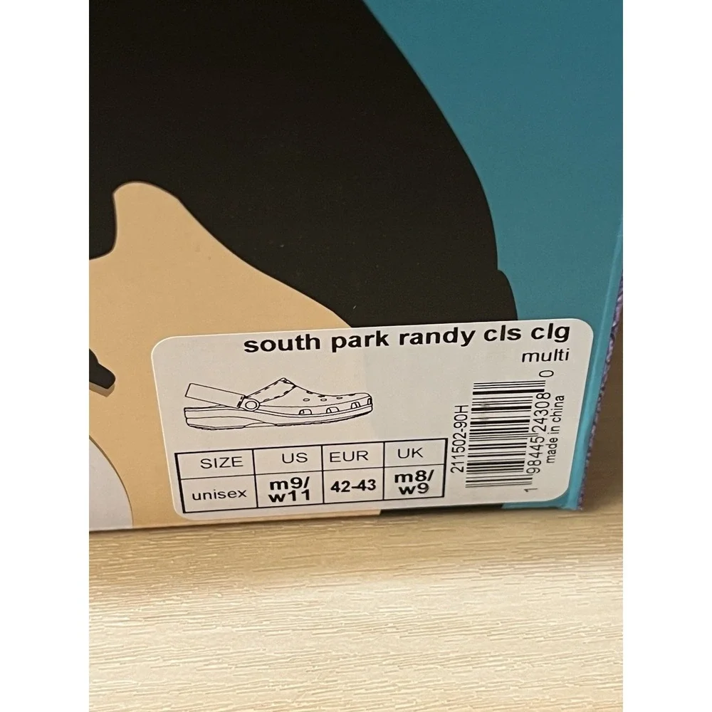 Crocs x South Park Randy‎ Classic Slip-On Clogs Mens 9, Womens 11 New In Box