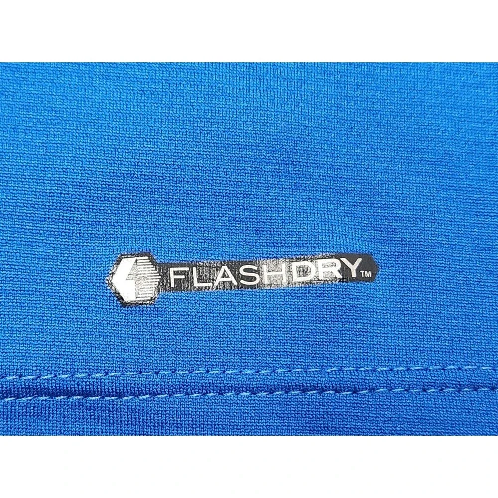 The North Face Shirt Men's M Blue Long Sleeve Impulse Active‎ Flashdry 1/4 Zip