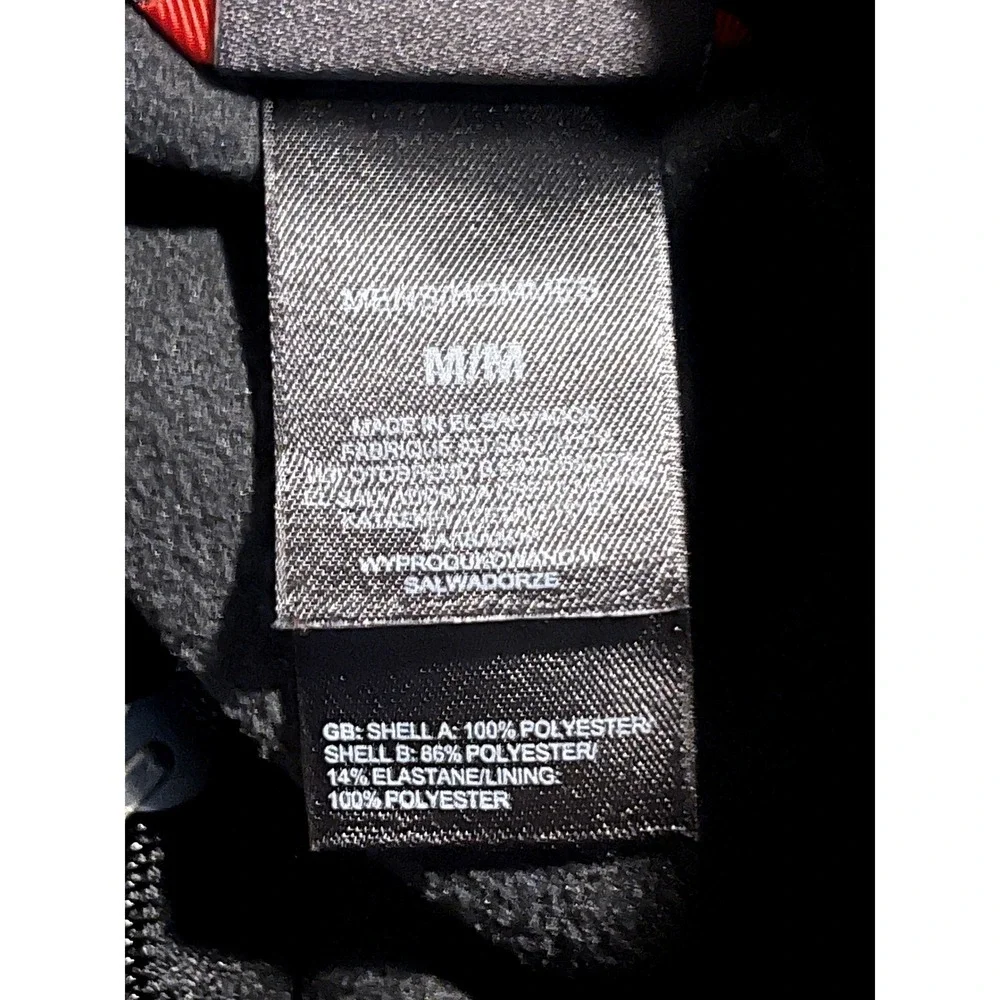 The North Face Mens Black Full Zip Fleece Jacket Mock Neck Size Medium‎