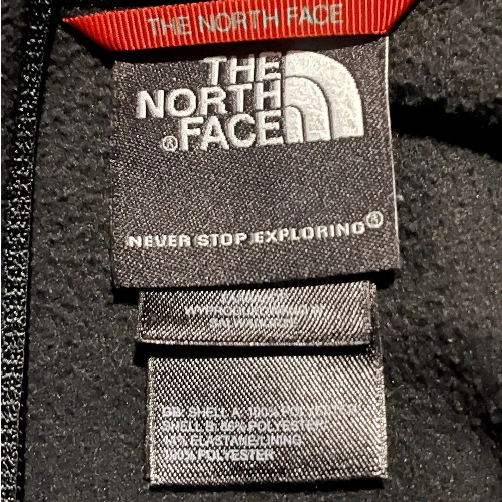 The North Face Mens Black Full Zip Fleece Jacket Mock Neck Size Medium‎